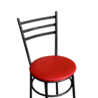 Jogo 4 Cadeiras Para Cozinha Epoxi Craqueada Assento Estofado