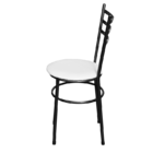 Jogo 4 Cadeiras Para Cozinha Epoxi Craqueada Assento Estofado