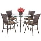 Jogo 4 Cadeiras Turquia A36 E 1 Mesa Alta Biquini Com Tampo D