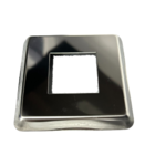 Jogo 4 Canoplas Quadrada Estampada 50x50mm Inox 304 Polido