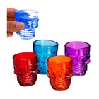 Jogo 4 Copos Dose Caveira Colorido 50ml Cpds-016 Hauskraft