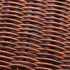 Jogo 4 Lugar Americano Coração Rattan Plástico Mesclado Lyor