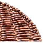 Jogo 4 Lugar Americano Coração Rattan Plástico Mesclado Lyor