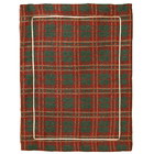 Jogo 4 Lugares Americanos Natal Xadrez Mesa Posta Vermelho