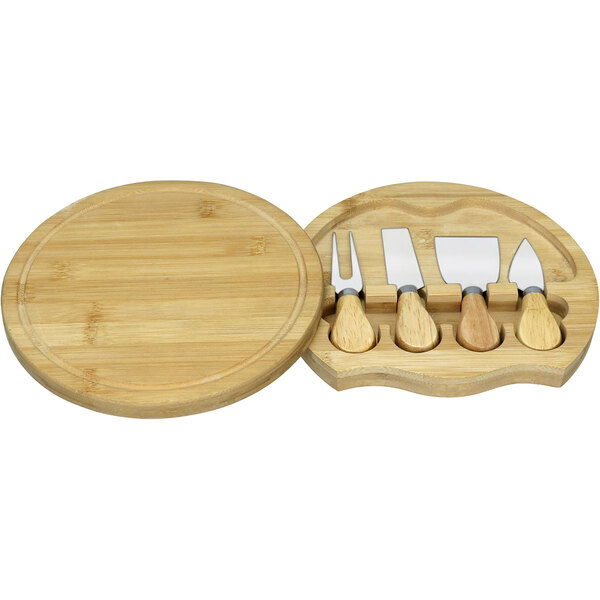 Jogo 4 Peças Para Queijo Home&co Com Tabua De Corte Deslizant