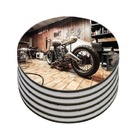 Jogo 4 Porta Copos Bolacha De Chopp Redondo Personalizado Car