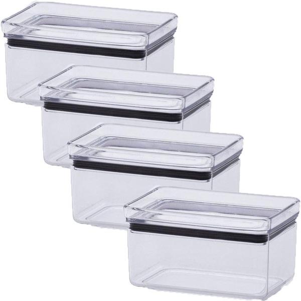 Jogo 4 Potes Hermético Lumini 580ml - Paramount