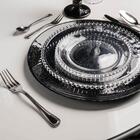 Jogo 4 Pratos Rasos Pearl Cristal 28cm Mesa Posta Wolff Trans