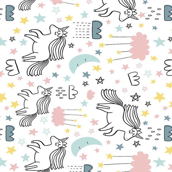 Jogo 4 Toalhinhas De Lancheira Menina Unicórnio Camesa 35x40