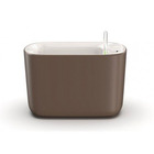 Jogo 4 Vasos Auto Irrigáveis Pequeno Marrom - Botanika