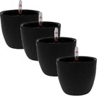 Jogo 4 Vasos Autoirrigável Botanique Redondo Preto - Japi