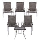 Jogo 5 Cadeiras Colombia 1 Mesa Baixa Colombia De Área Extern