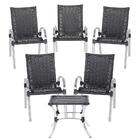 Jogo 5 Cadeiras Colombia 1 Mesa Baixa Colombia De Área Extern