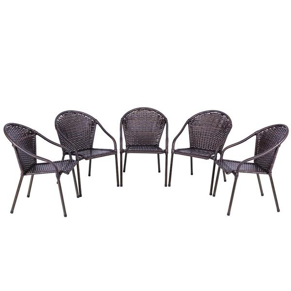 Jogo 5 Cadeiras Pedra Ferro Para Area Edicula Jardim Biquini