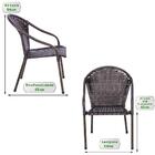 Jogo 5 Cadeiras Pedra Ferro Para Area Edicula Jardim Biquini