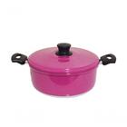 Jogo 5 Panelas Alumínio Grosso Resistente Rosa Pig Belmar