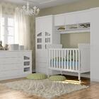 Jogo 5 Peças Mdf Branco Ravi