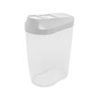 Jogo 5 Porta Mantimentos De Plástico Com Tampa My Box Branca