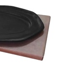 Jogo 5 Tepan 26x16cm Ferro Fundido E 5 Aparador Em Madeira