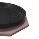 Jogo 5 Tepan Redondo 18 Ferro Fundido E 5 Aparador Madeira