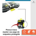 Jogo 61 Peças Soquete Ponteiras Bits Com Chaves Extensor - St