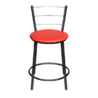 Jogo 6 Banqueta Baixa Para Cozinha Epoxi Craqueada Assento Es