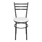 Jogo 6 Cadeiras Para Cozinha Epoxi Craqueada Assento Estofado