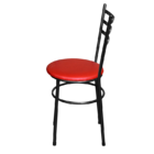 Jogo 6 Cadeiras Para Cozinha Epoxi Craqueada Assento Estofado