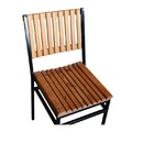 Jogo 6 Cadeiras Para Cozinha Preta Madeira Confort Industrial