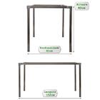 Jogo 6 Cadeiras Turquia E 1 Mesa Retangular Ferro Sem Tampo T