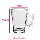 Jogo 6 Canecas De Vidro Casual 185ml Class Home