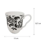 Jogo 6 Canecas L Hermitage Porcelana Sevilla Black