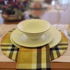 Jogo 6 Capas Sousplat Mesa Decorativo 35x35 Xadrez Designer V