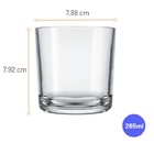 Jogo 6 Copo Bar Whisky Drink Cerveja Água Dose 265 Ml Barman