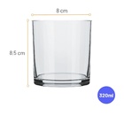 Jogo 6 Copo Bar Whisky Drink Cerveja Água Dose 320 Ml Barman