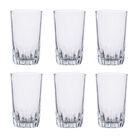 Jogo 6 Copos Altos De Vidro - Para Água  Suco  Drink (310ml)