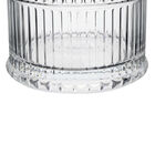 Jogo 6 Copos Baixos De Vidro Com Folhas 320ml Água / Suco