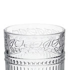 Jogo 6 Copos Baixos De Vidro Com Folhas 320ml Água / Suco