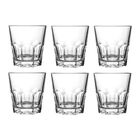 Jogo 6 Copos Baixos Dover Em Vidro Para Água Ou Whisky 250ml