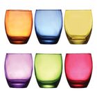 Jogo 6 Copos Vidro Colorido Prime Tarca 400ml - Tuut