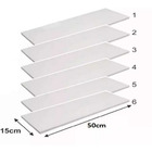 Jogo 6 Prateleiras Mdf Kit 50x15 Cms