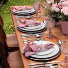 Jogo 6 Pratos Branco Tramontina De Porcelana 28cm Raso Mesa P