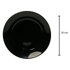 Jogo 6 Pratos Fundo De Vidro Opalino Diwali Black 20cm Lumina