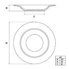 Jogo 6 Pratos Fundos 23cm Tramontina Lilla Porcelana Decorad