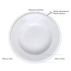 Jogo 6 Pratos Fundos Redondos 23,5cm Bar Hotel Germer Em Porc