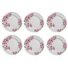 Jogo 6 Pratos Rasos De Cerâmica - Alleanza Cerejeira Florida