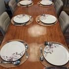 Jogo 6 Pratos Rasos De Porcelana Germer Branco Garden Com Est