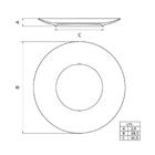 Jogo 6 Pratos Rasos Porcelana Decorada 28cm Tramontina Magnól