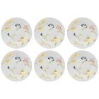 Jogo 6 Pratos Sobremesa May 19cm Em Cerâmica 005691biona