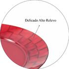 Jogo 6 Pratos Vermelhos Grandes 26cm Crippa Servir Mesa Posta